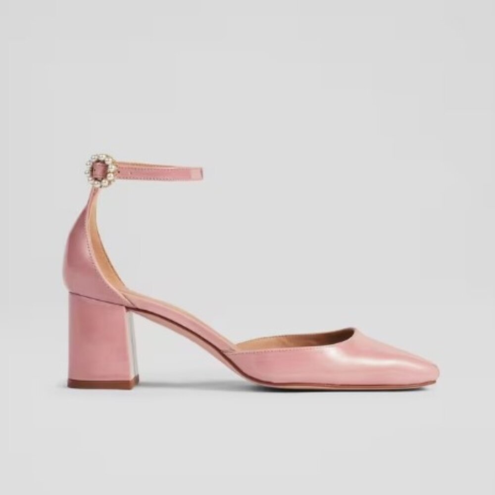 LK Bennett Darling Pink Patent Leather D'orsay Courts